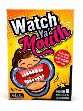 Watch Ya Mouth Party Game Original Mouthguard Game 3-10 Players NIB Sealed